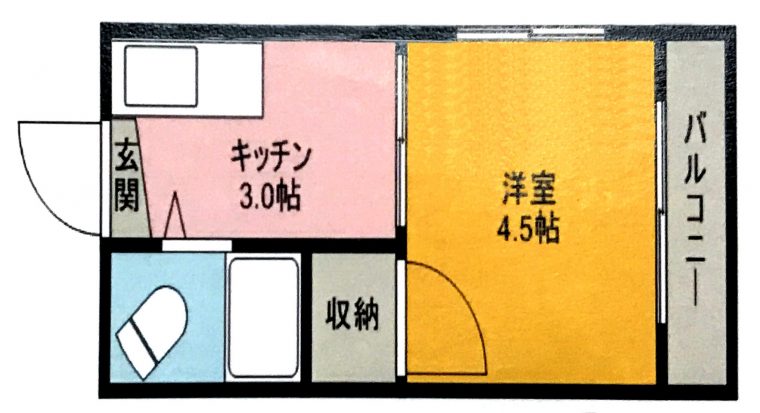 広島 横川 激安物件 間取り